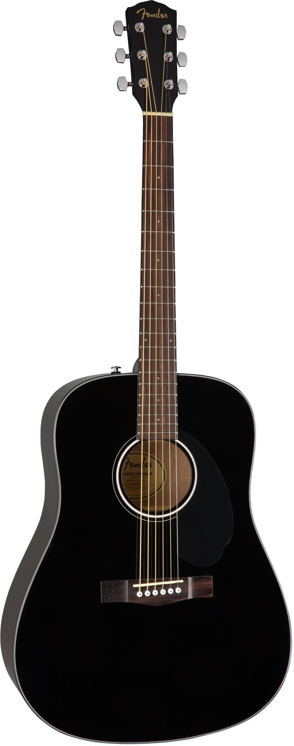 Акустическая гитара FENDER CD-60S Black WN - купить в Перми в  интернет-магазине Pult.ru